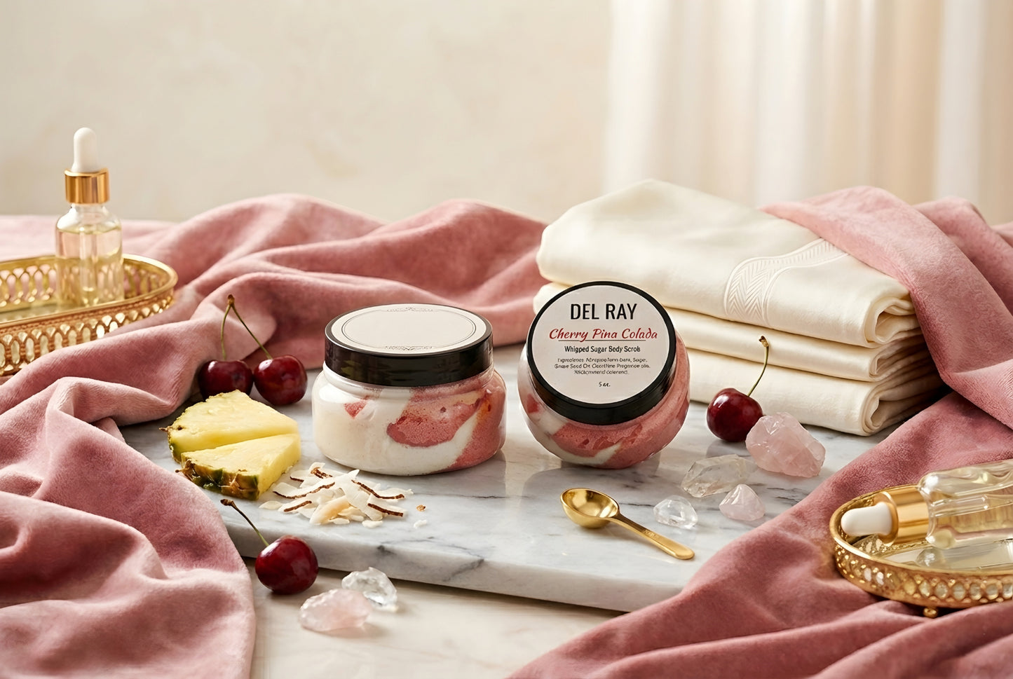 Cherry Pina Colada- Foaming Whipped Sugar Scrub(5oz)