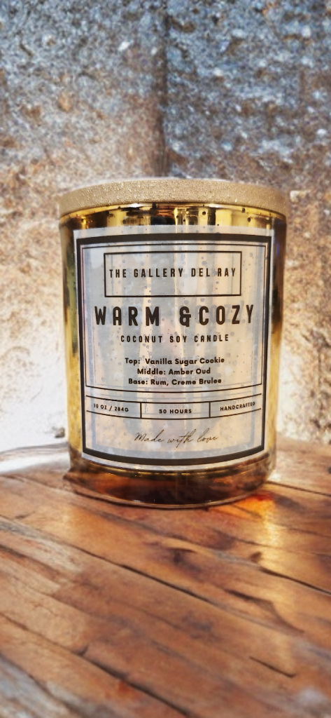 Warm and Cozy Coconut Soy Candle(10 oz.)