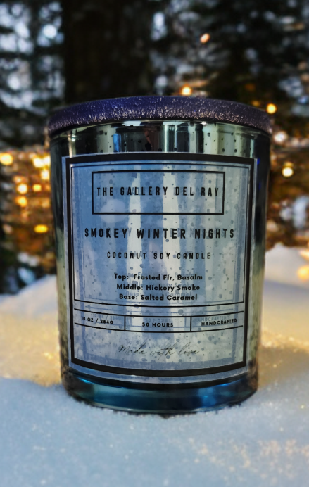 Smokey Winter Nights Coconut Soy Candle (10 oz.)