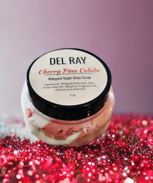 Cherry Pina Colada- Foaming Whipped Sugar Scrub (5oz)