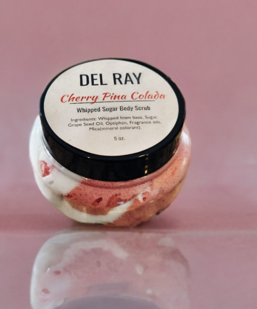Pink Sugar Delight- Foaming Whipped Sugar Body Scrub(5oz)