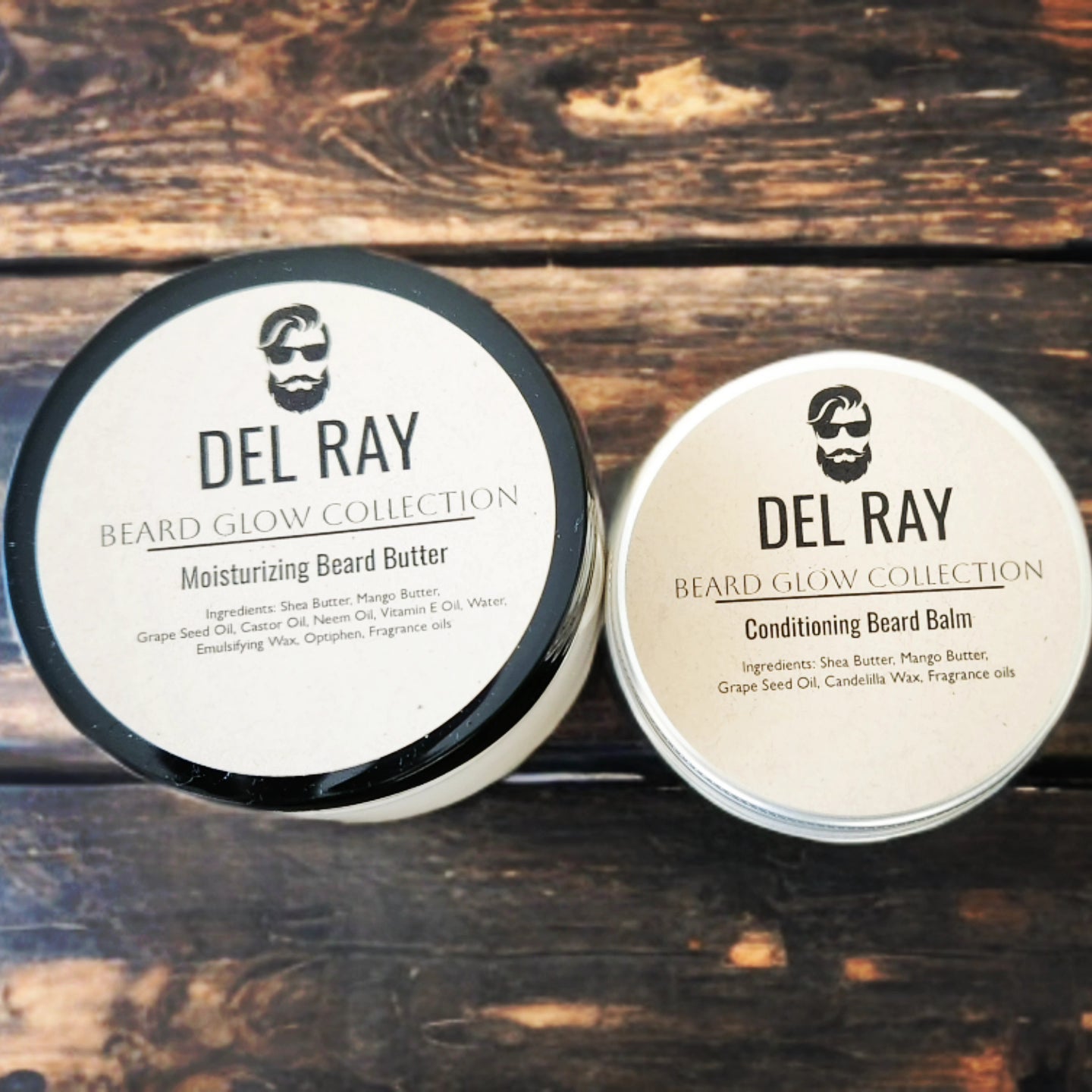 Beard Glow Collection- Includes Beard Butter Cream & Beard balm